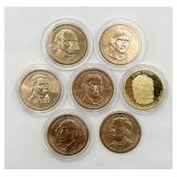 7 - 1$ Presidential Coins