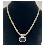 Sterling Silver & Onyx Necklace