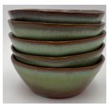 Lot of 5 Vtg. Frankoma Pottery Plainsman Bowls