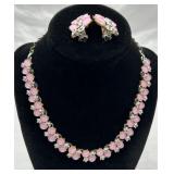 Vintage ï¿½BSKï¿½ Necklace & Ear Clips