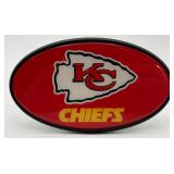 Plastic KC Chiefs Trailer Hitch Cover