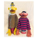 Vintage 1970ï¿½s Sesame Street Bert & Ernie Puppets