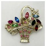Pretty Basket Pin/Brooch