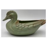 Vtg. Frankoma Pottery Mallard Duck Planter