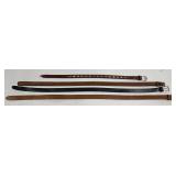 4 Nice Genuine Leather Belts