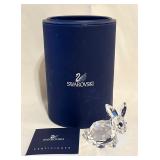 Signed Swarovski Crystal Rabbit Sitting