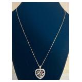 Ross-Simons Sterling Silver & Gemstone Necklace