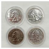 4 Uncirculated State Quarters