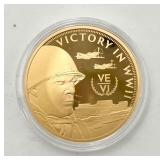 2025 80th Anniv. 24K GP ï¿½Victory in WWIIï¿½ $1 Coin
