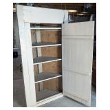 *Vintage White Corner Cabinet
