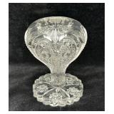 Antique Imperial ï¿½Zippered Heartï¿½ Footed Rose Bowl
