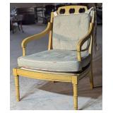 *Vintage Ayers Rattan Back Chair w/Cushions