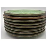 Set of 8 Vtg. Frankoma Wagon Wheel Plates