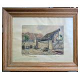 Orig. Aquarell Gï¿½ttener-Mohn, Sonnenberg, 1898