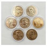 7 - $1 Presidential Coins