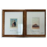 2 Framed Art Prints By Artist R. Mitchell