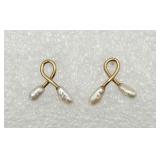 14K Gold & Freshwater Pearl Earrings