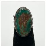 Southwestern Sterling Silver & Turquoise Ring