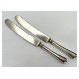 2 Alvin Sterling Handle Old French Hollow Knives