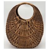 Vtg. Woven Whicker Basket