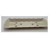 Belleek Pottery Shamrock Mint Tray