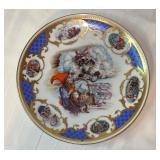 Limoges plate featuring Little Red Riding Hood