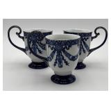 Bombay Co. 'Asian Garden' blue/white Pedestal Mugs