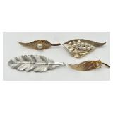4 Different Leaf Pins