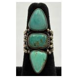 EP Sterling Silver Navajo Turquoise Ring