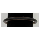 Sterling Silver & Rubber Bracelet