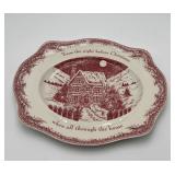 VTG 'Twas The Night' Oval Platter