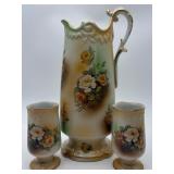 Vtg. 3-Piece RS Prussia Porcelain Lemonade Set