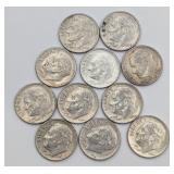 12- 1964 90% Silver Roosevelt Dimes