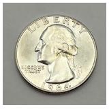 1964 - D Washington Quarter, 90% Silver