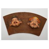 Vintage Japanese Deitie Gods Plaque