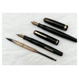 3 Vintage Fountain Pens