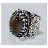 Mercurious Sterling & Smoky Quartz Ring