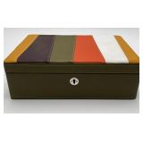 Gigliodoro Leather Multi Colored Jewelry Box