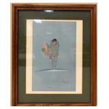 Wood Framed Print of Painting Titled ï¿½Coldï¿½