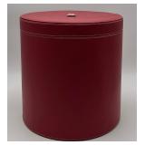 Red Leather Hat Box