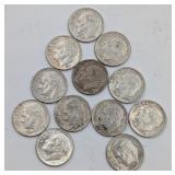 12- 1961 90% Silver Roosevelt Dimes