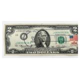 Post Marked & Stamped 1976 $2 Bill