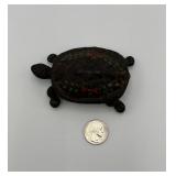 Cast Iron Wilton Turtle Trinket Box