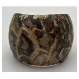 Mosaic Design Steling Silver Cuff Bracelet