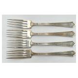 4 Watson Sterling Silver Dinner Forks, 255 grams