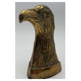 1 Vintage Brass Eagle Head Bookend