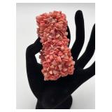 87 gram Pink Coral Bracelet w/Elastic Band