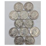 12- 1958 90% Silver Roosevelt Dimes