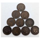 10- Indian Head Pennies