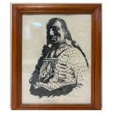 Framed Print of Portrait By Artist Bob Dale
